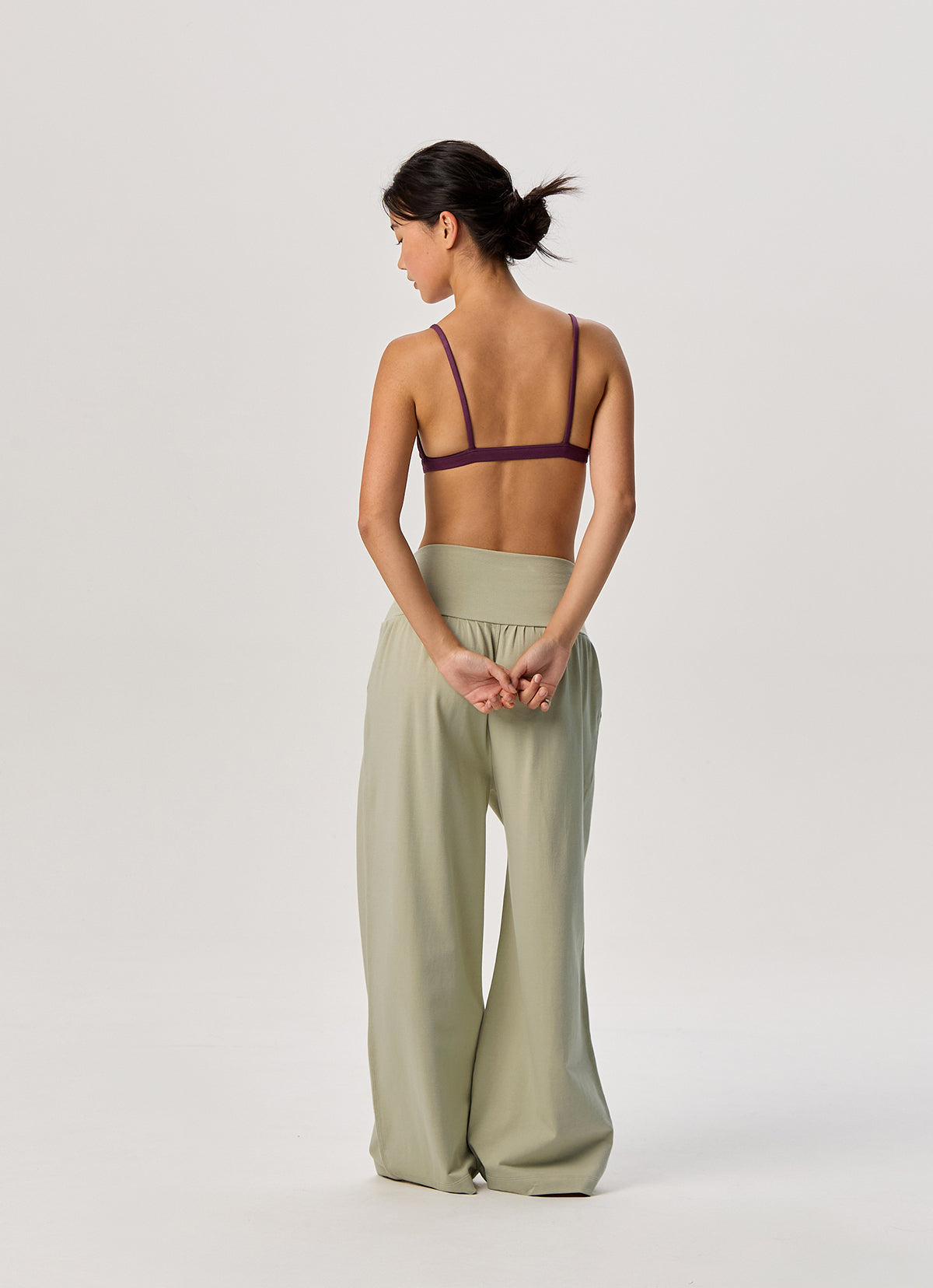 One-tone bra top_Prune Purple