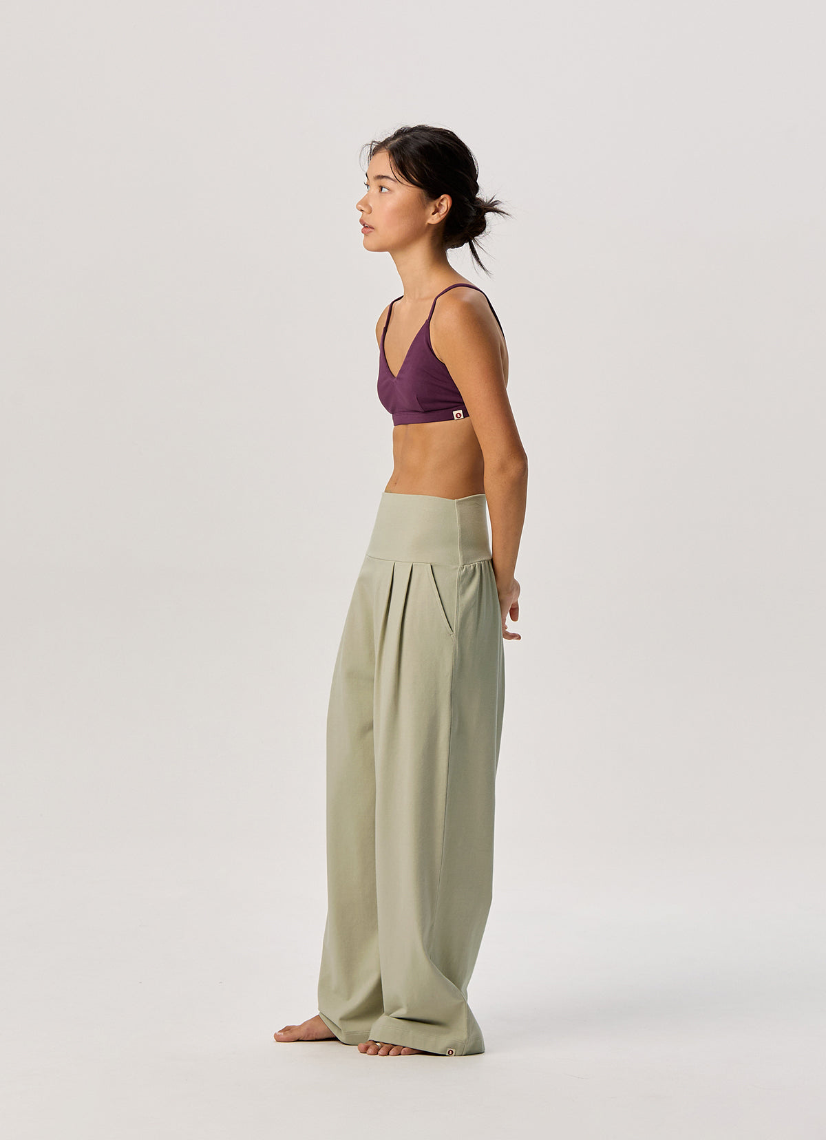 Fortune straight pants_Moss Gray