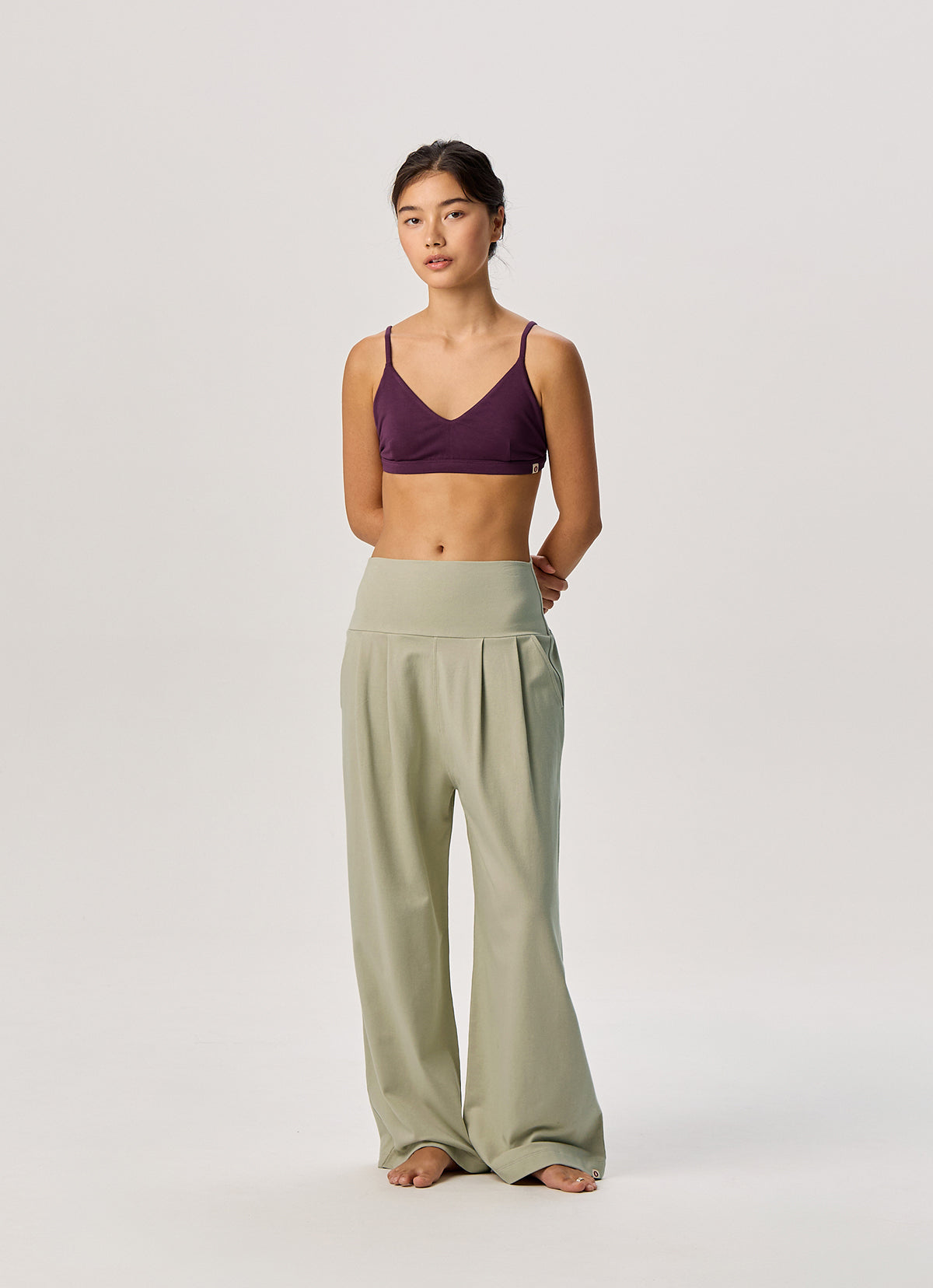 One-tone bra top_Prune Purple