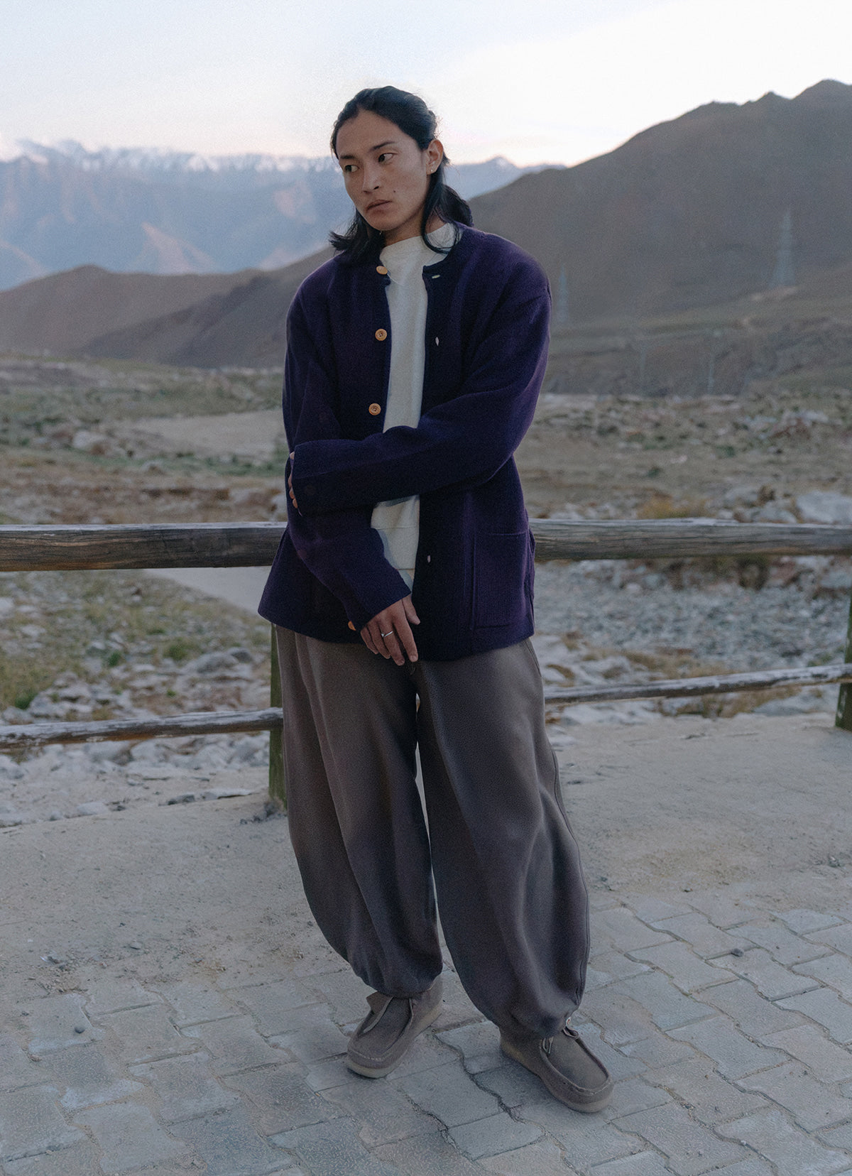 Grandpa cardigan (Unisex)_Plum Perfect