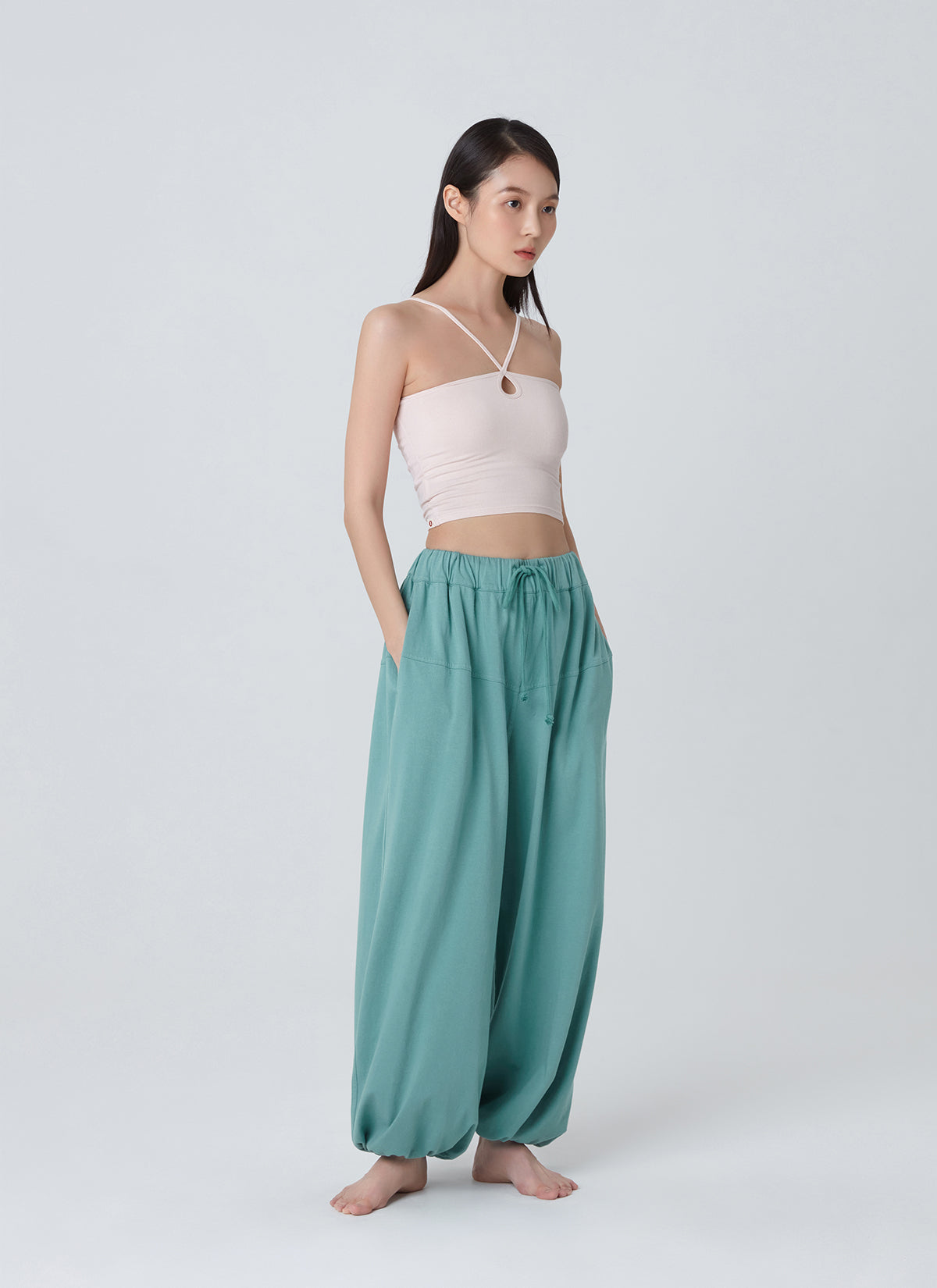 Horizon wide pants_Dusty Turquoise