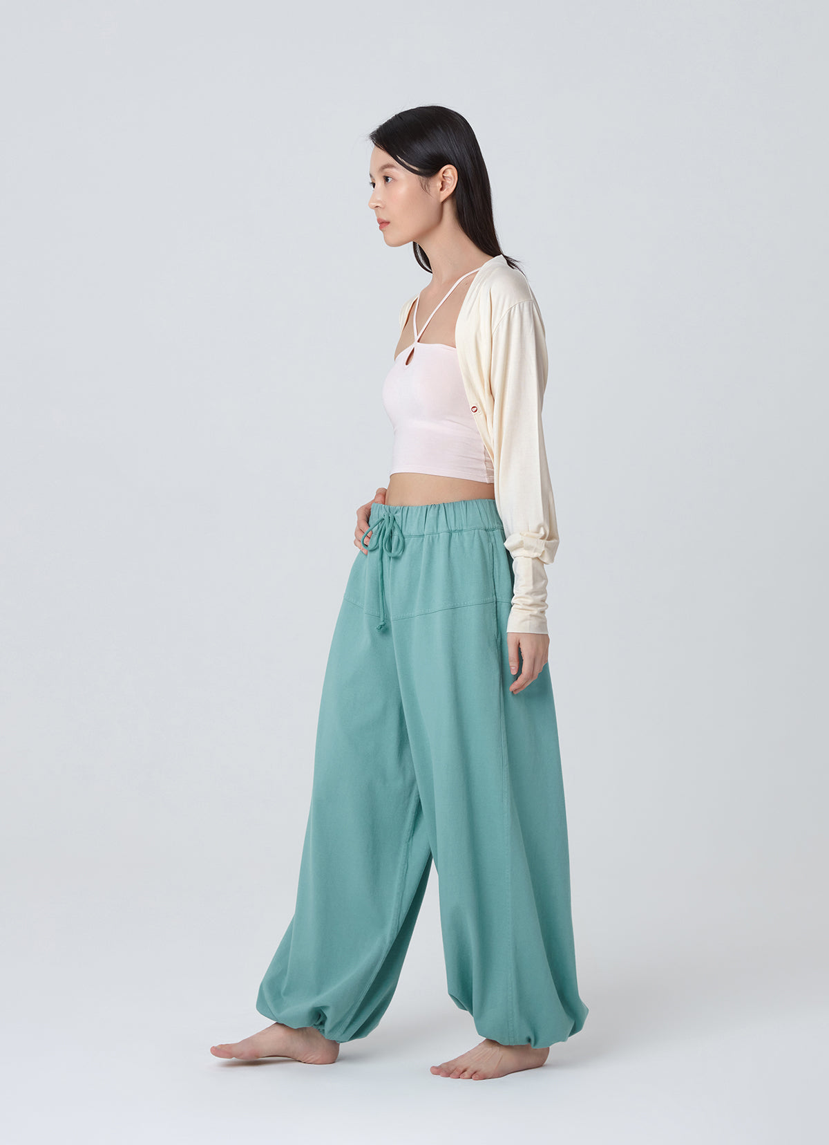 Horizon wide pants_Dusty Turquoise