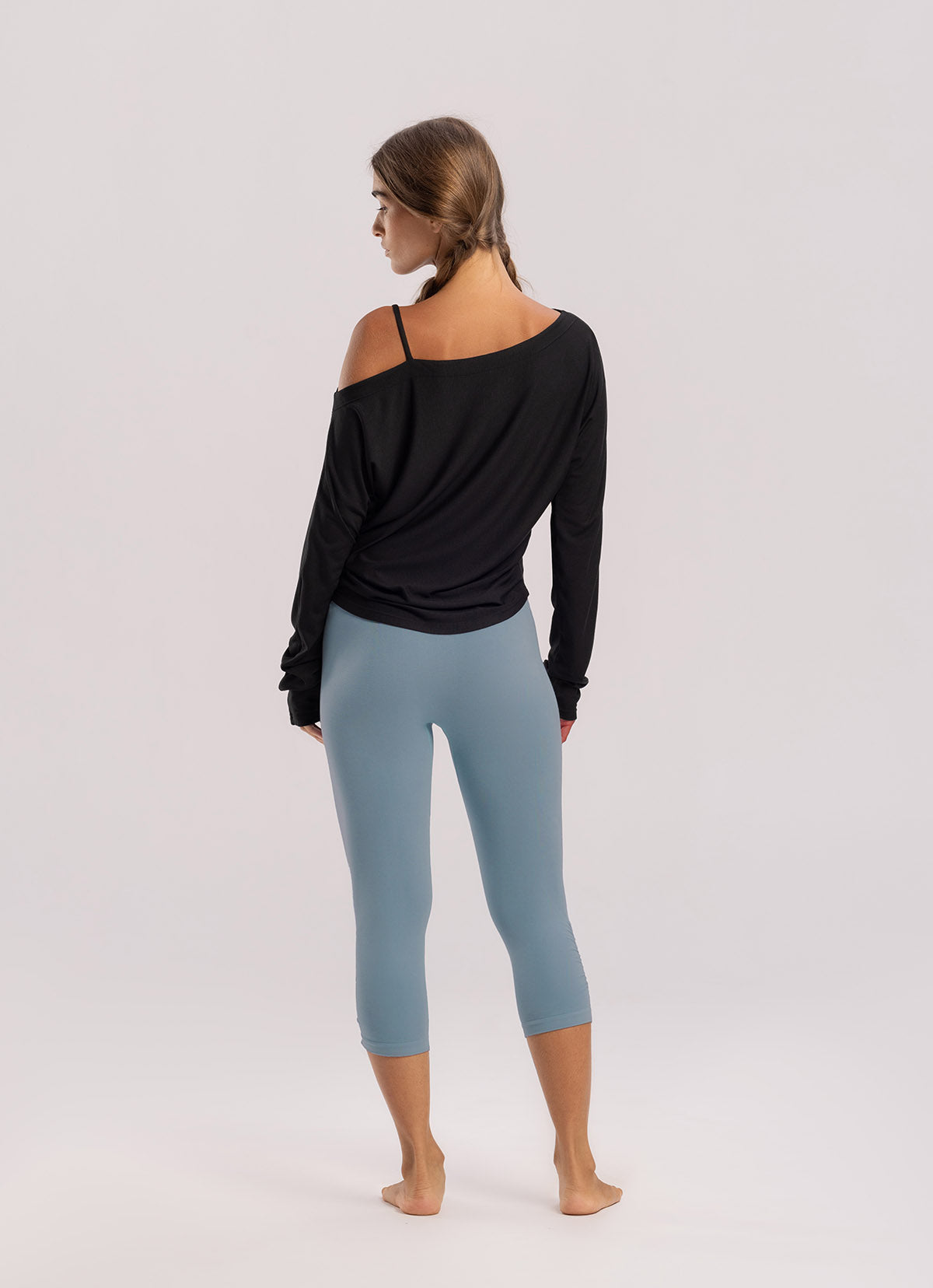 Seamless shirring leggings_Mountain Spring