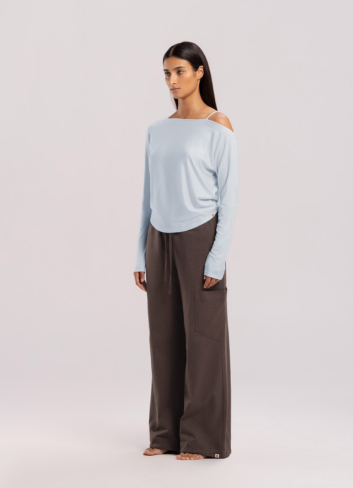 Out pocket wide pants_Hot Fudge