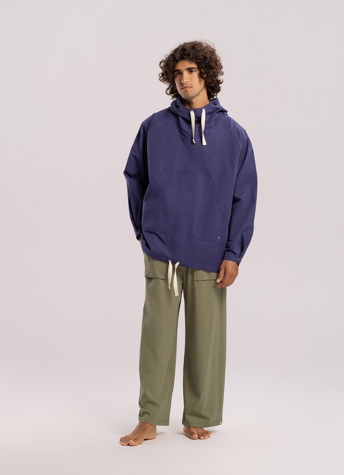 Out pocket straight pants (For Men)_Khaki