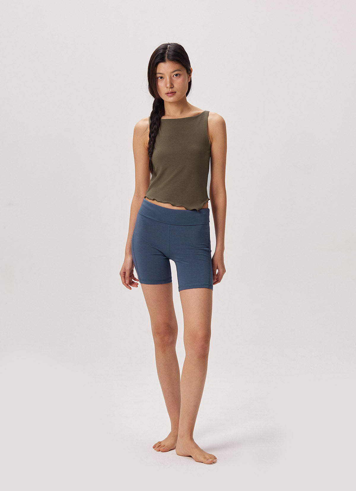 Swirl biker shorts_Grisaille