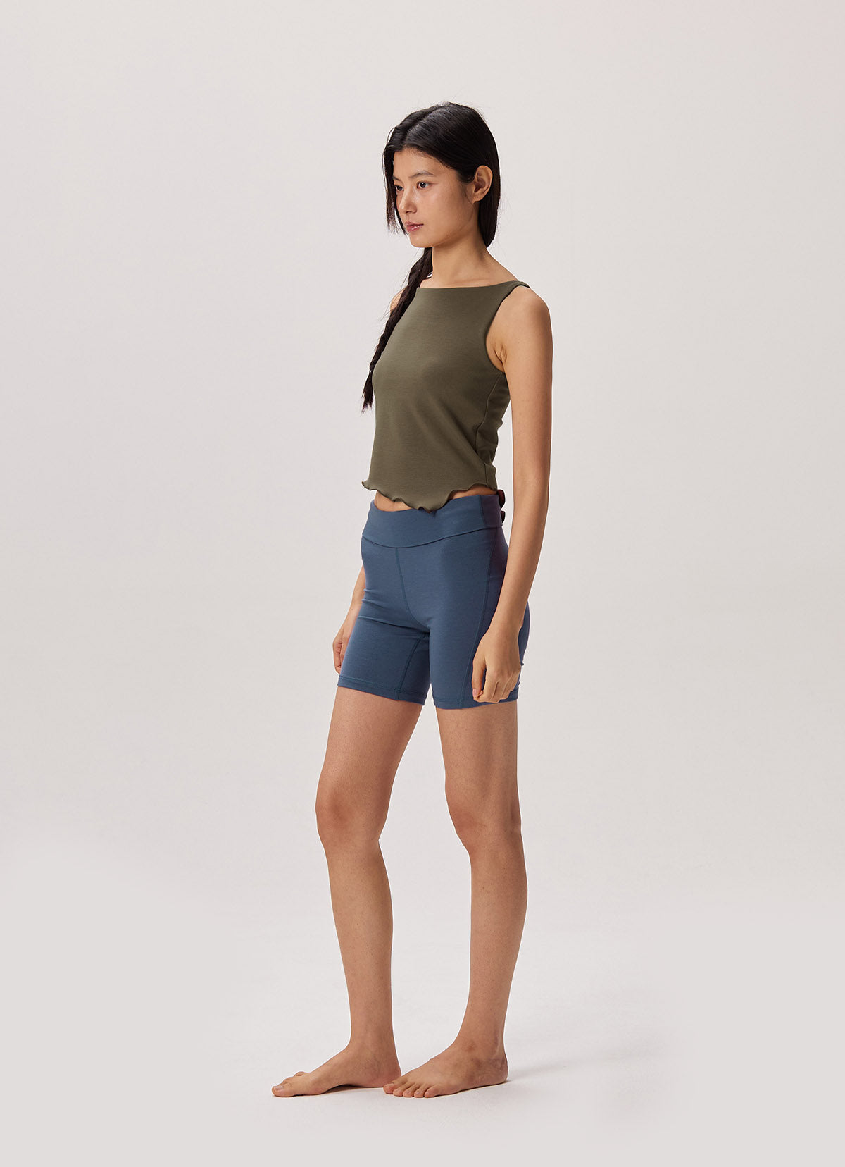 Swirl biker shorts_Grisaille