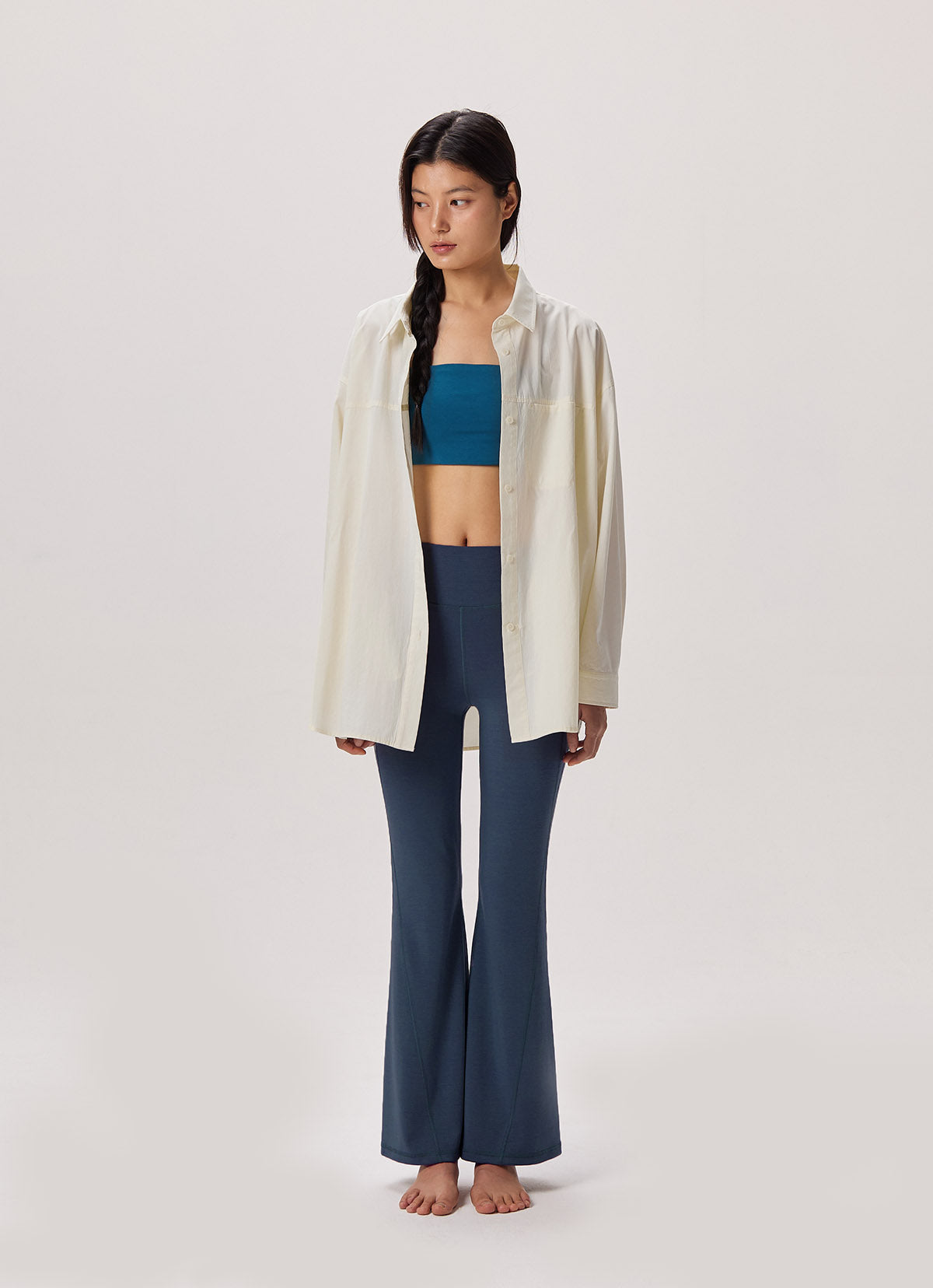 X Flare pants_Grisaille