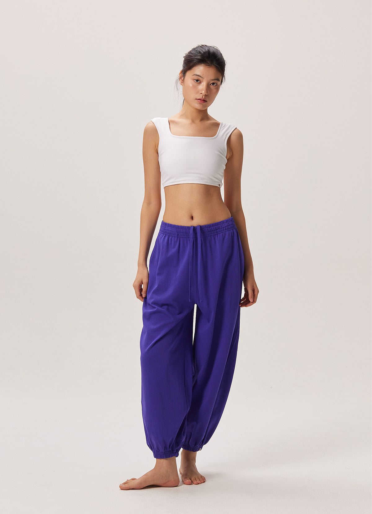 Square bra top_White