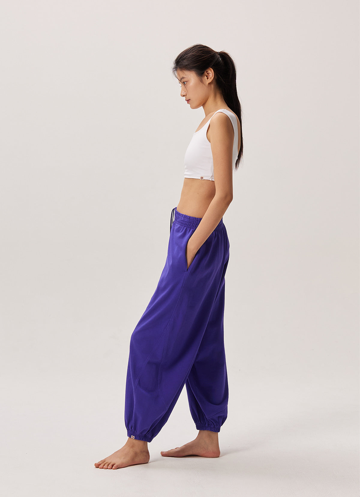 Square bra top_White