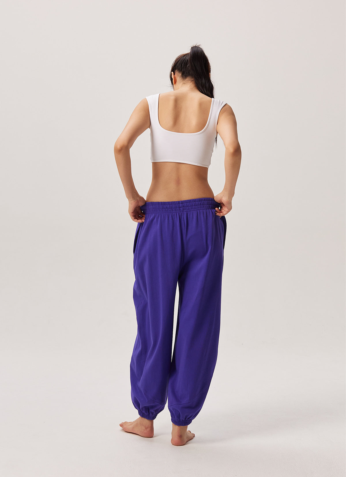 Square bra top_White