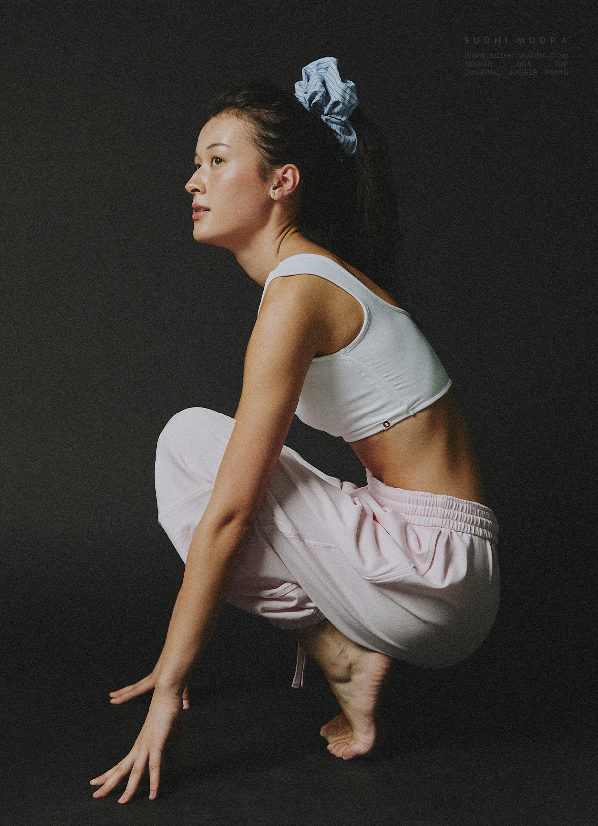 Square bra top_White
