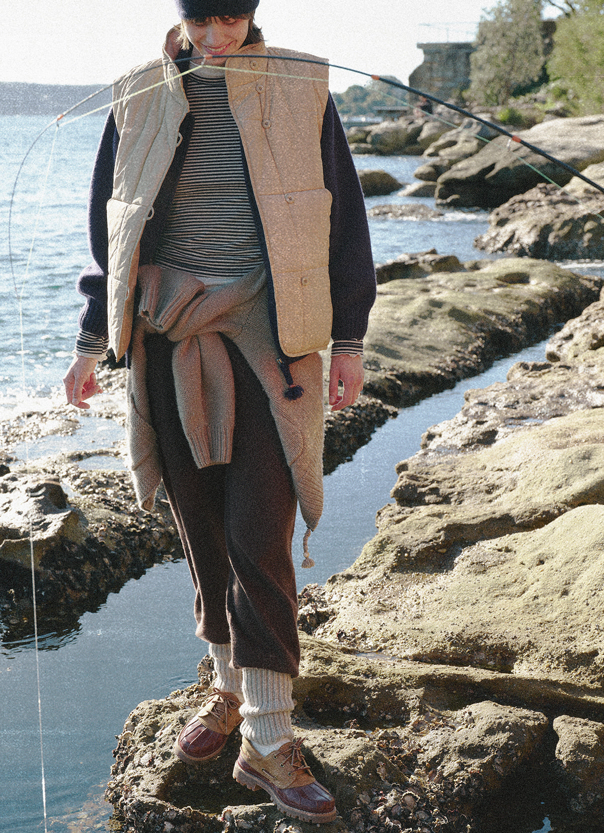 Slim knit jogger_Chocolate Plum