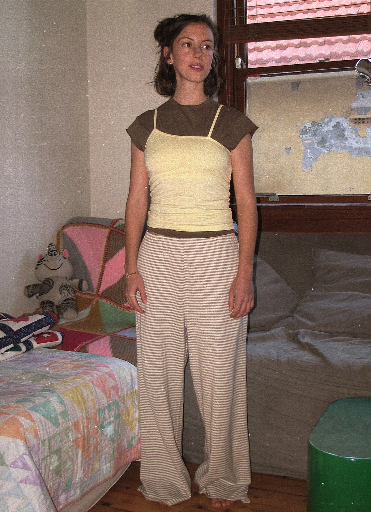 Unbalance tank top_Double Cream