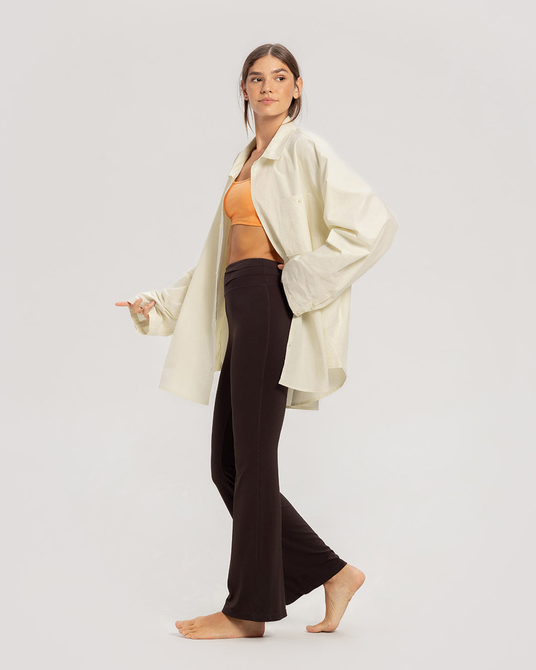 Overfit pocket shirts (Unisex)_Cream