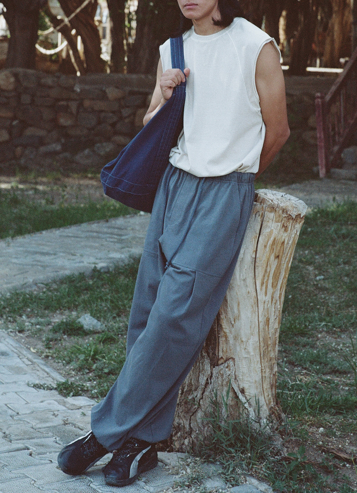 Knoll sleeveless (Unisex)_dyed_Summer Sand