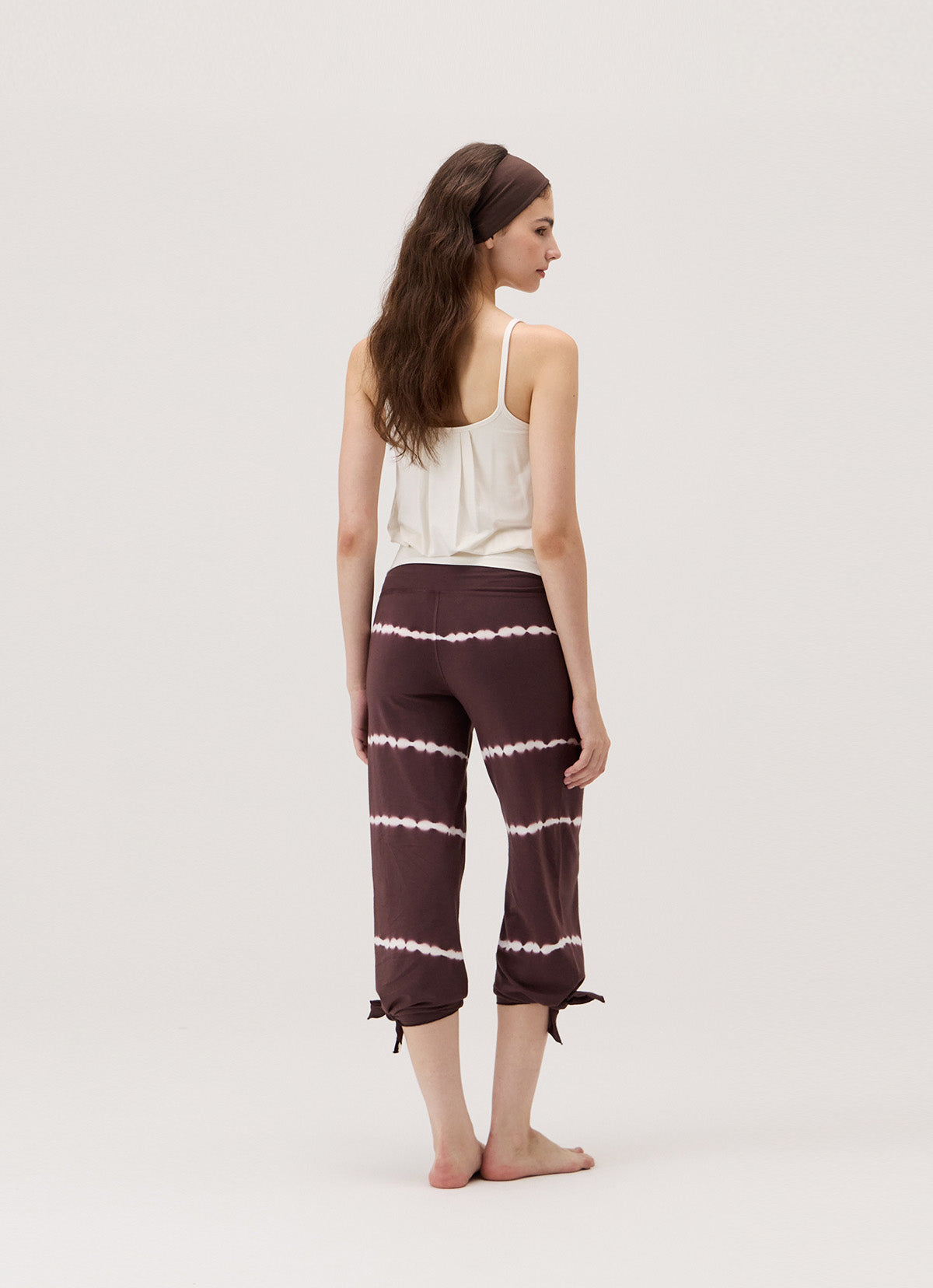 Diagonal pants_dyed_Chocolate Plum