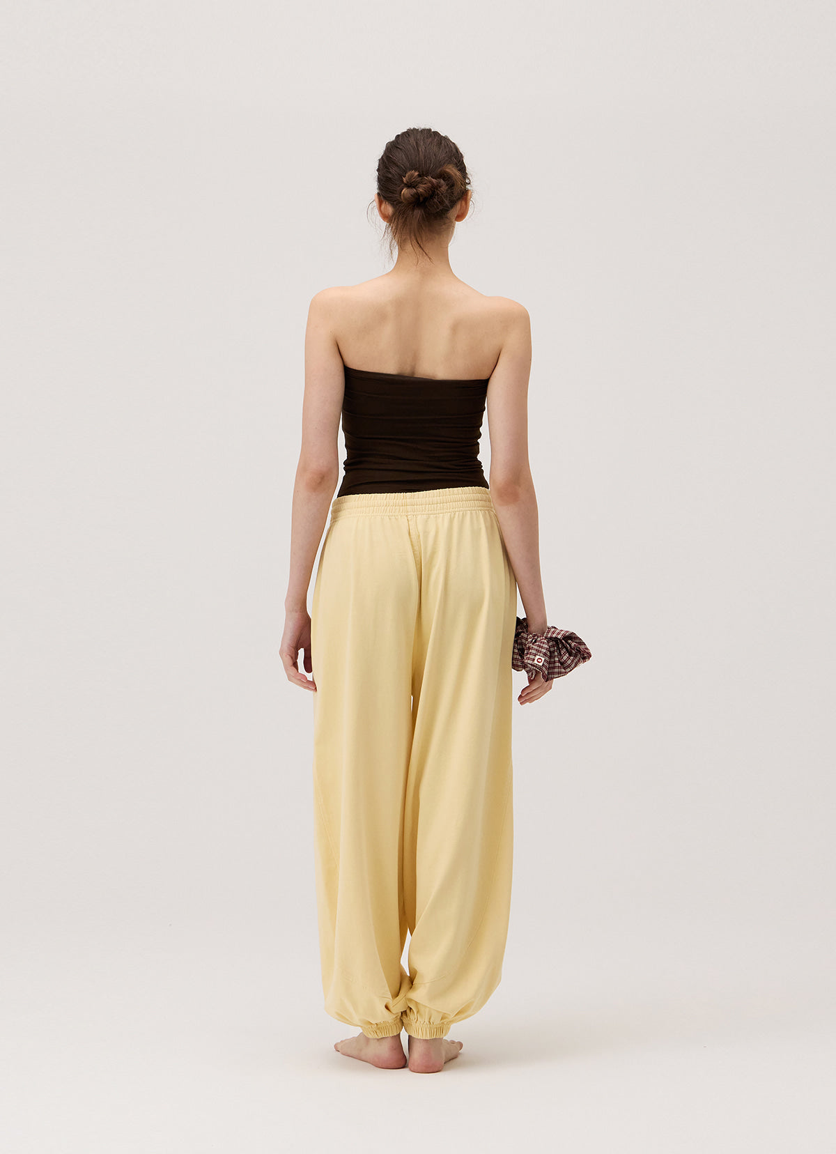 Pleats tube top (Rayon ver.)_Demitasse