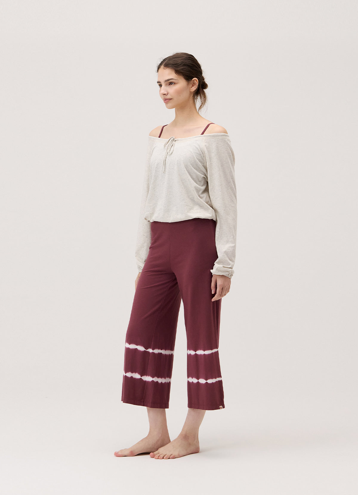 Wide fit jumpsuit_dyed_Windsor Wine