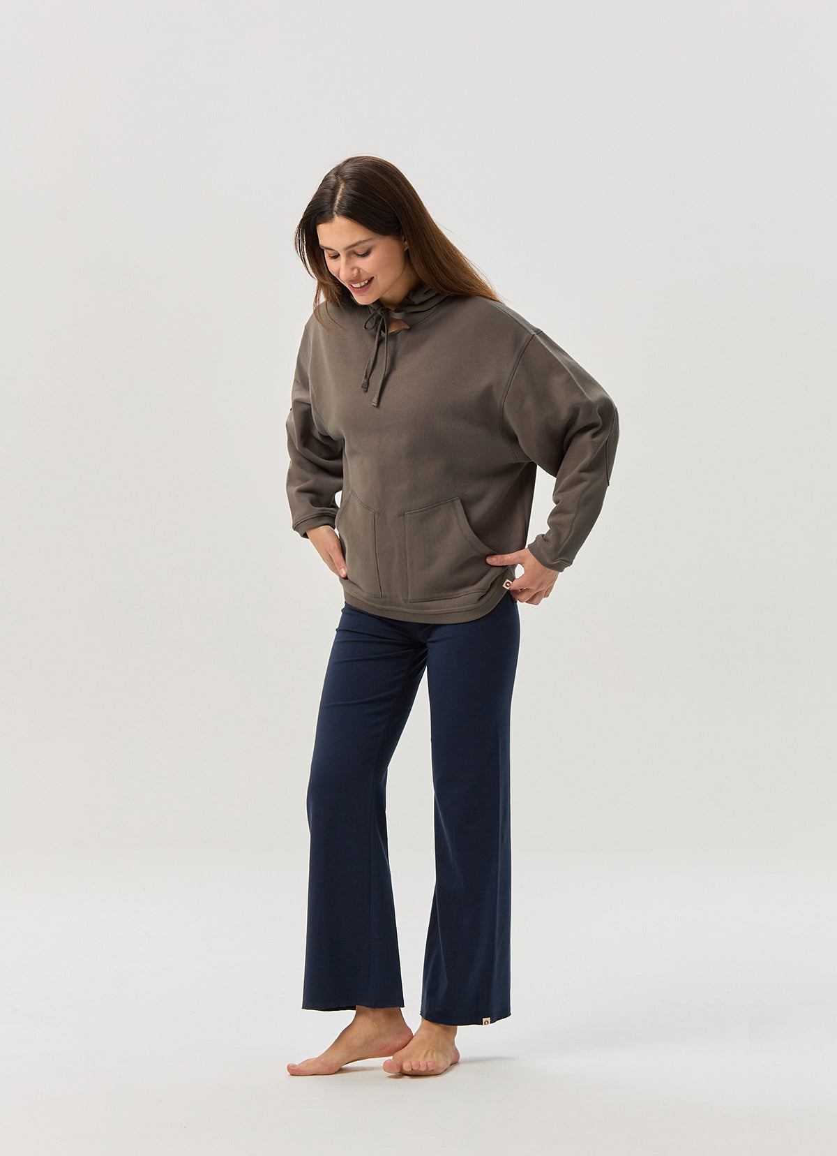 Cinch sweat hoodie (Unisex)_Morel
