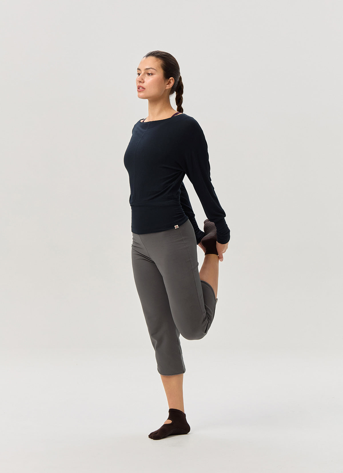 Soft wide long sleeve_Navy