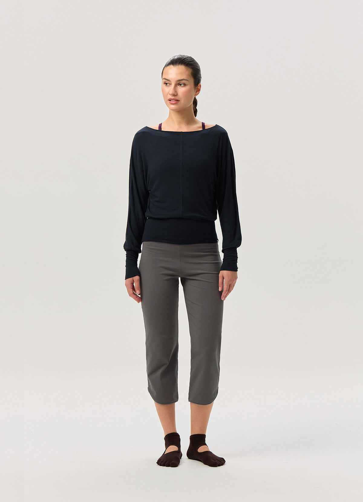 Soft wide long sleeve_Navy