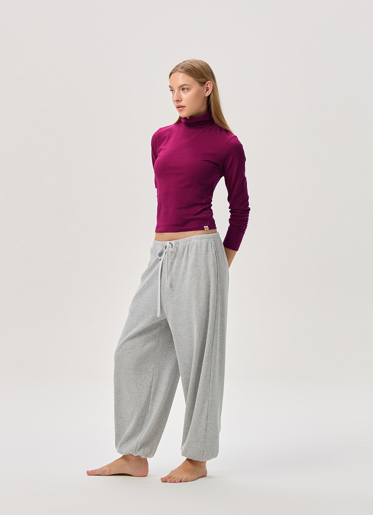Turtle neck long sleeve_Raspberry Radiance