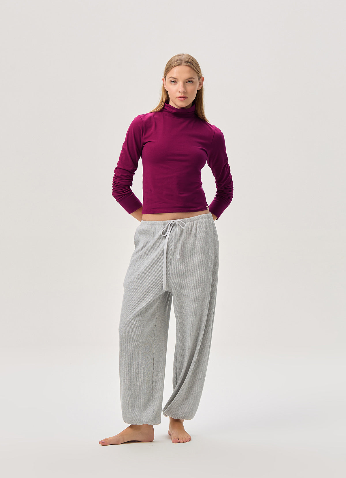 Turtle neck long sleeve_Raspberry Radiance