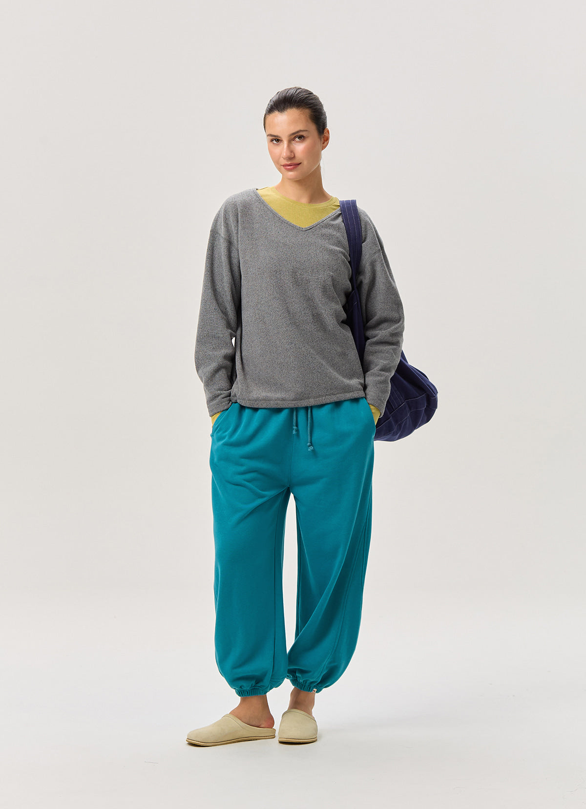 Fleece pullover_Black Multi
