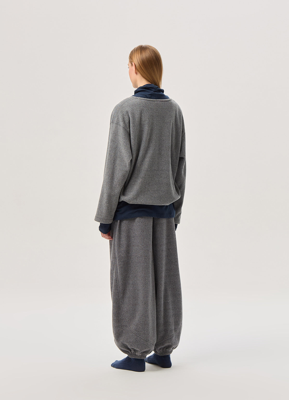 Fleece pullover_Black Multi