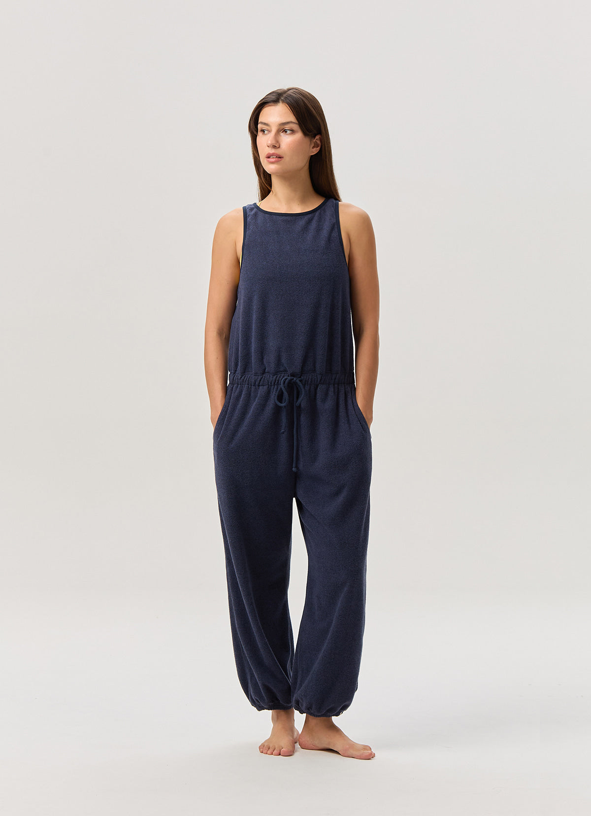 Fleece overalls_Blue Multi