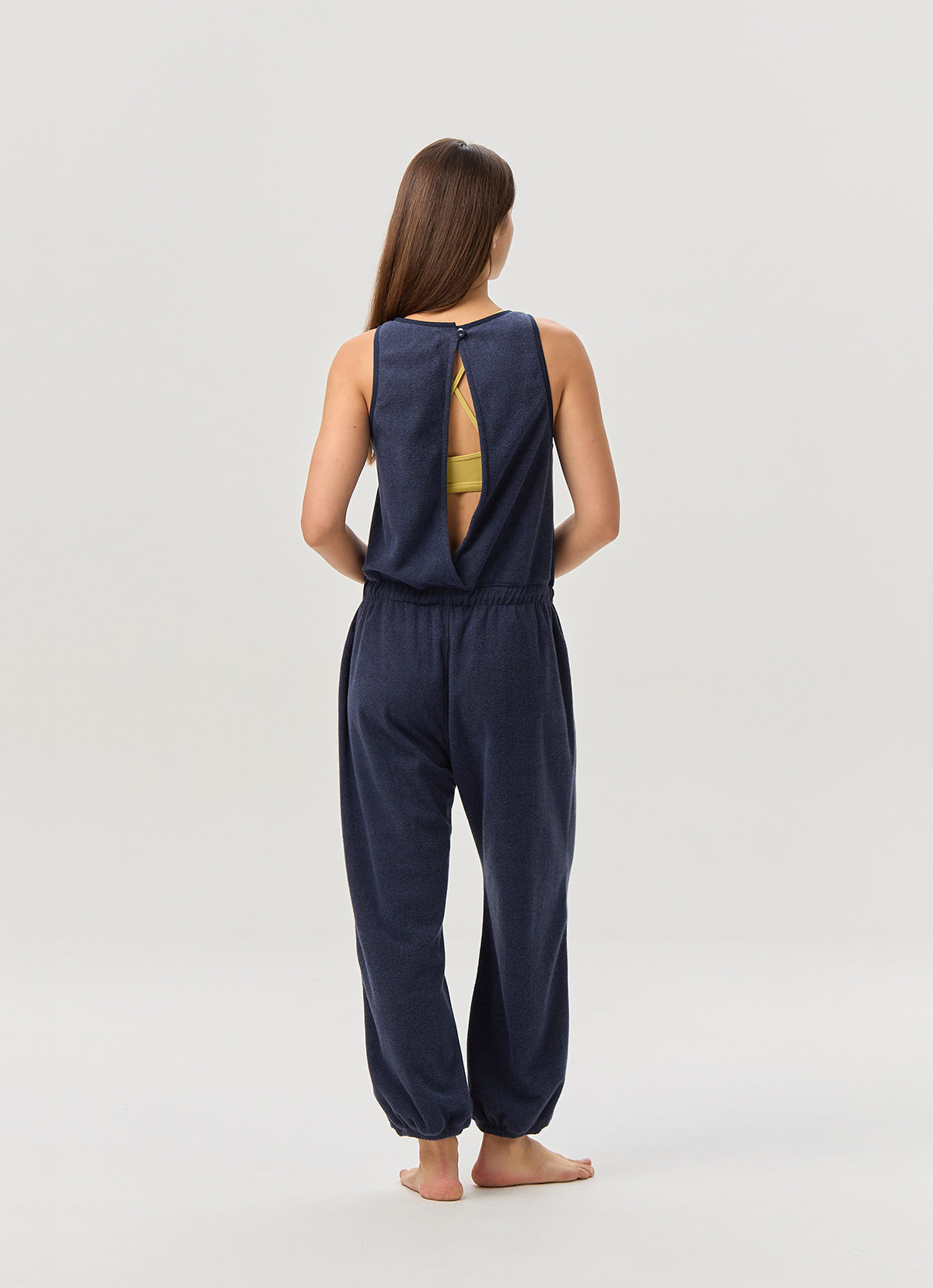 Fleece overalls_Blue Multi