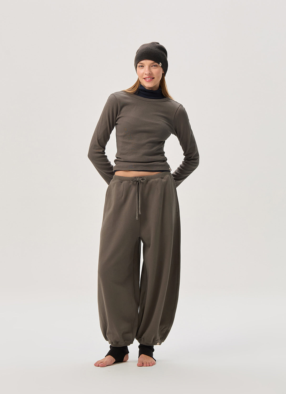 Cinch sweatpants (Unisex)_Morel