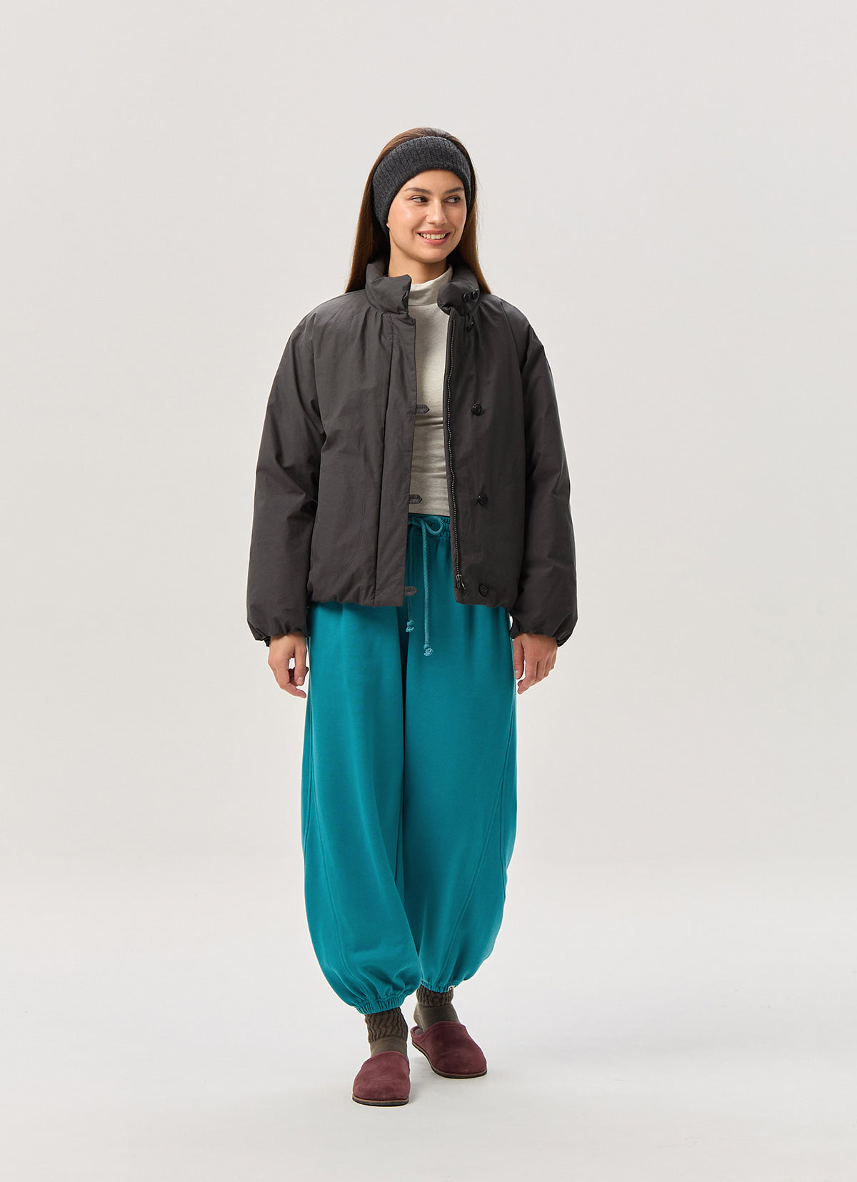 Vayu padded jacket_Charcoal