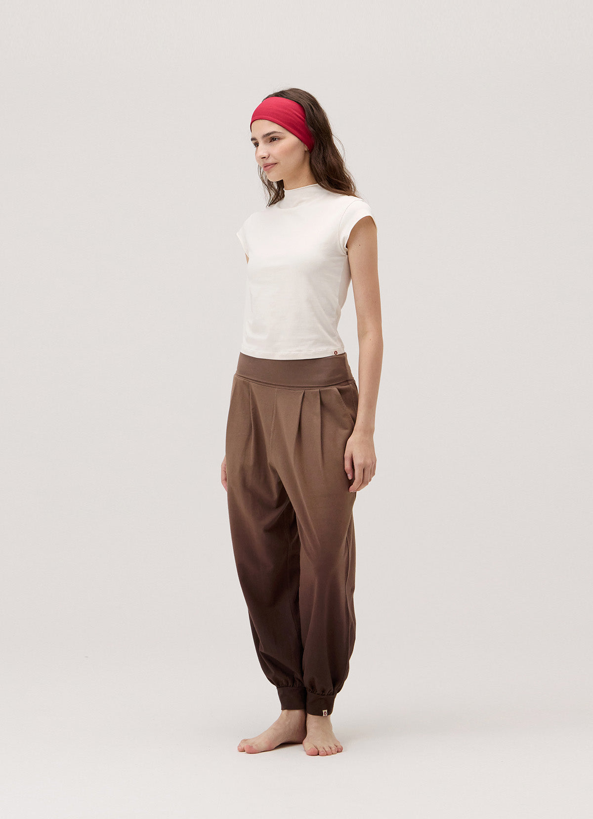 High neck cap sleeve_Birch