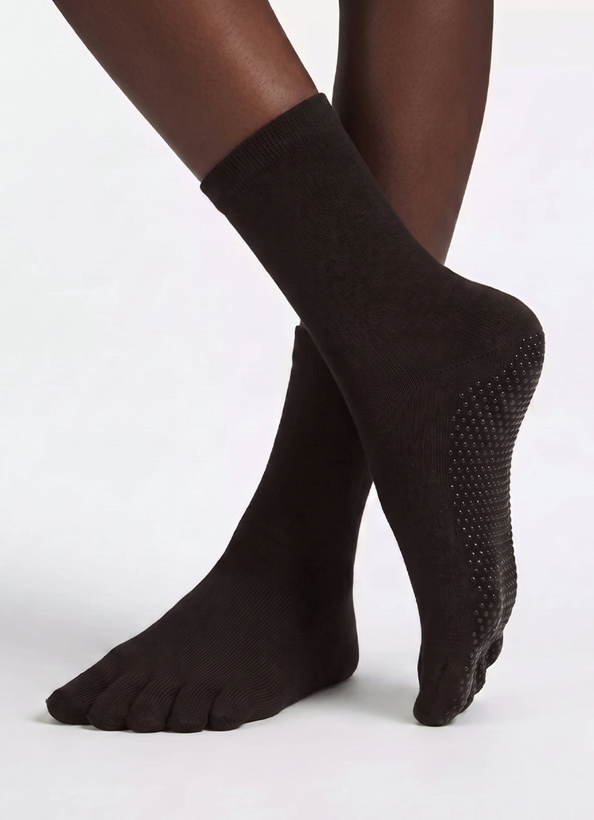 BM middle toe socks (unisex)_Coffee Bean