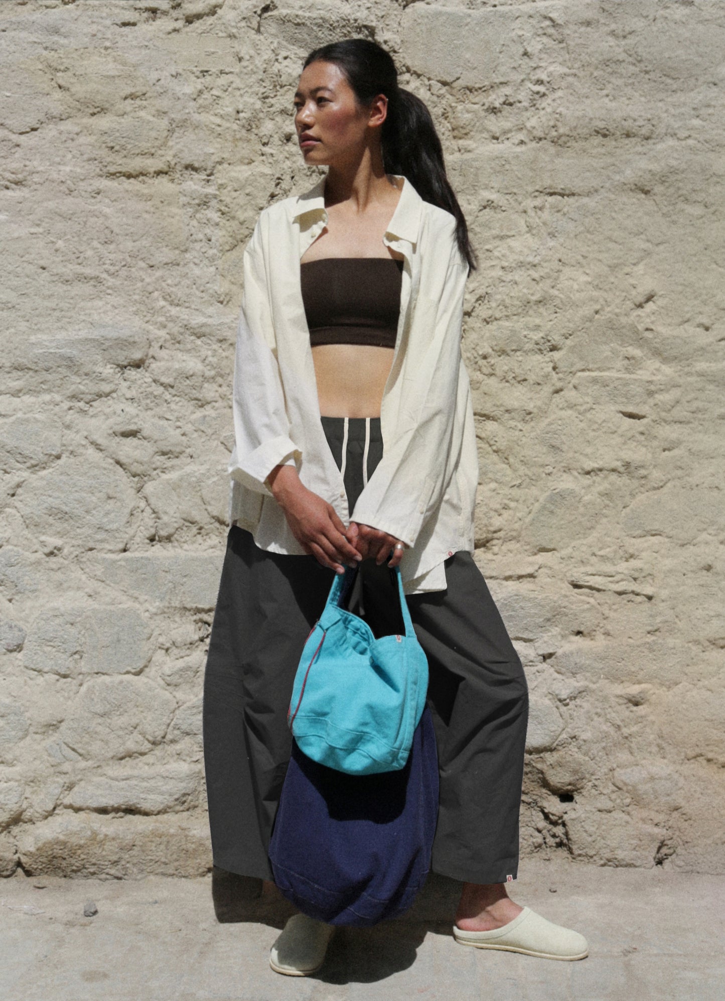Kitty wide pants_Charcoal